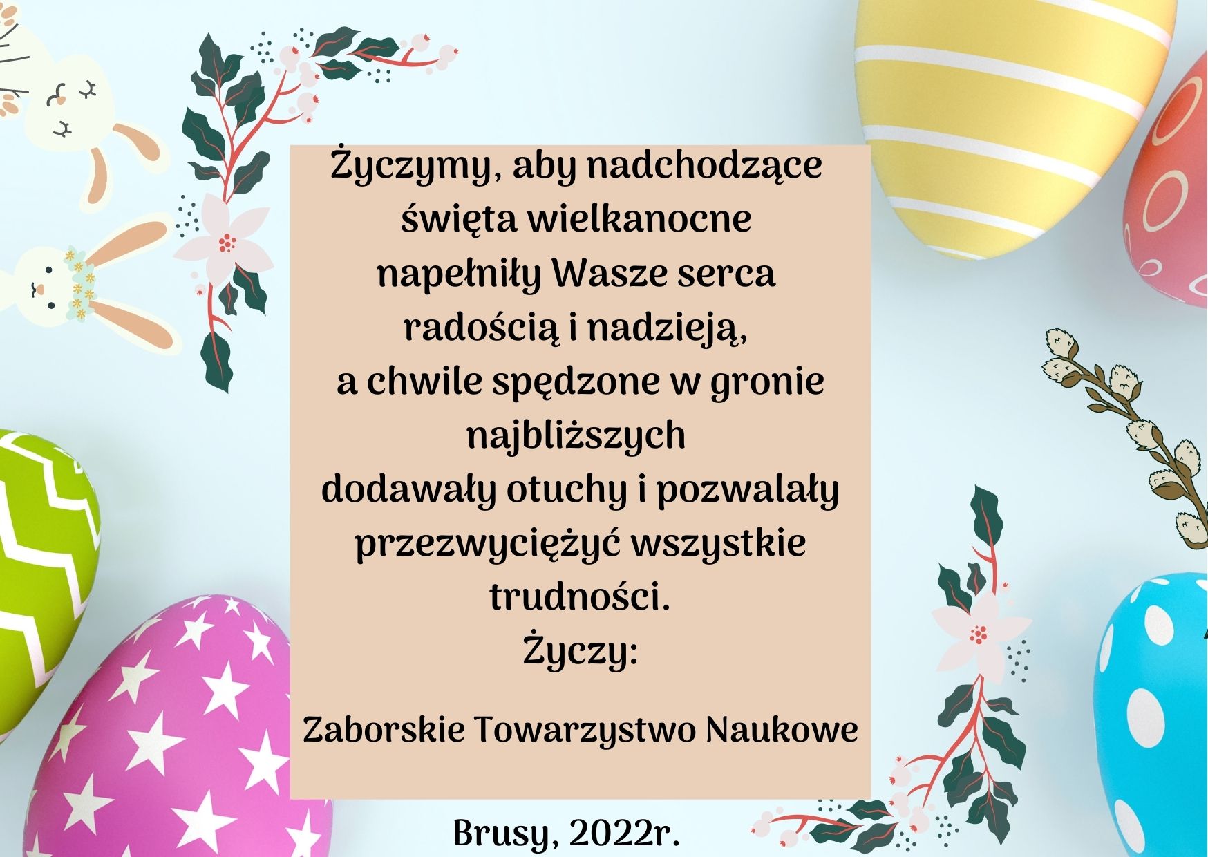 Życzenia wielkanocne 2022r.